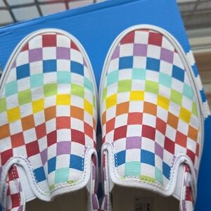 Colorful Checkered Kids Shoes